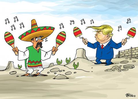 Trump on election campaign