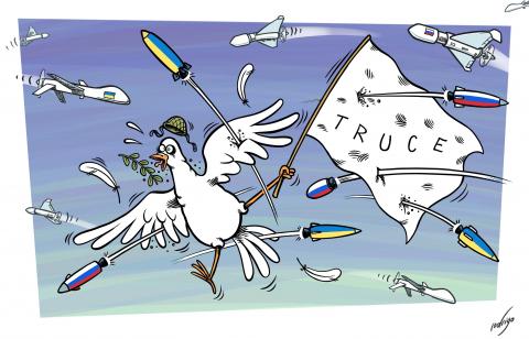 Ukraine and Russia violate a truce in place for Orthodox Easter. Both suffered casualties in drone and artillery strikes