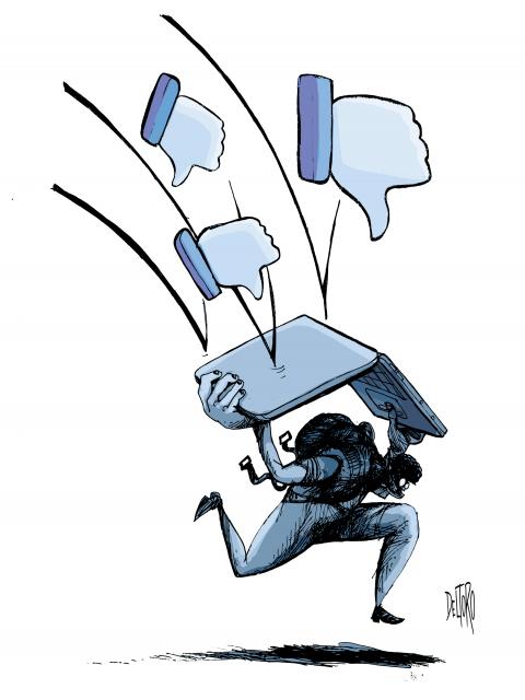 Negatividad en las redes sociales