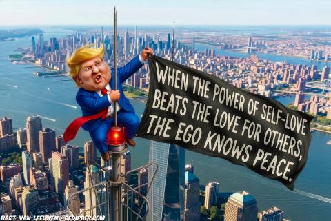 Trump climbs Empire State Building