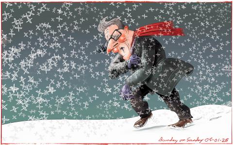 Snow grips the UK as Keir Starmer faces his own blizzard of criticism from one Elon Musk.