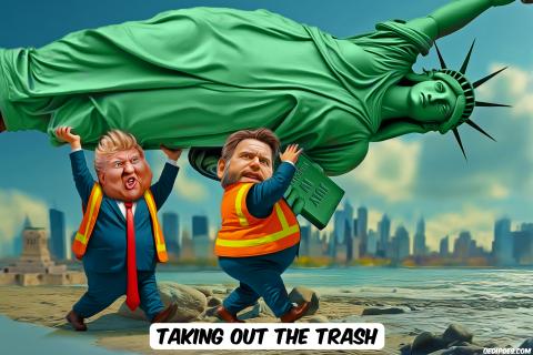 Trup and Vance kidnapping Lady Liberty