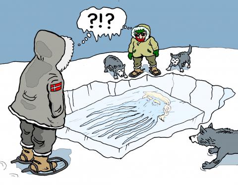Danger in Greeland by climate changes
