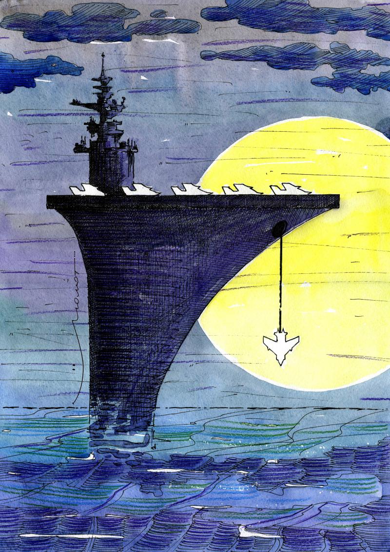 US peaceful aircraft carrier