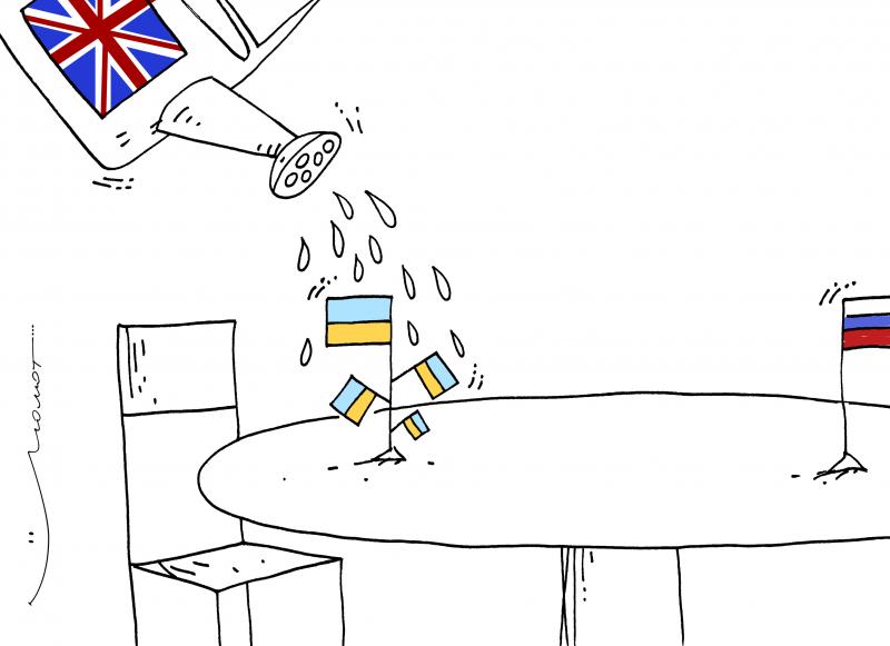 Peace negotiations politician