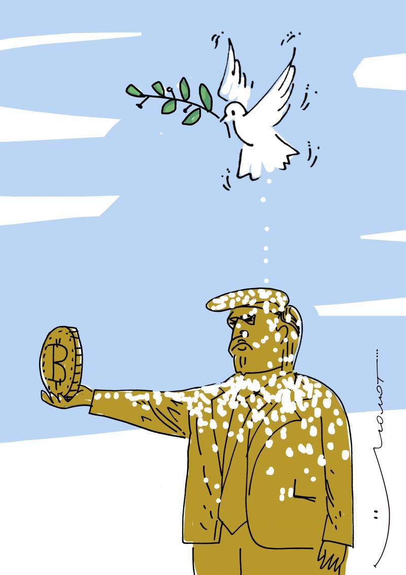 Trump, dove, peace, Bitcoin