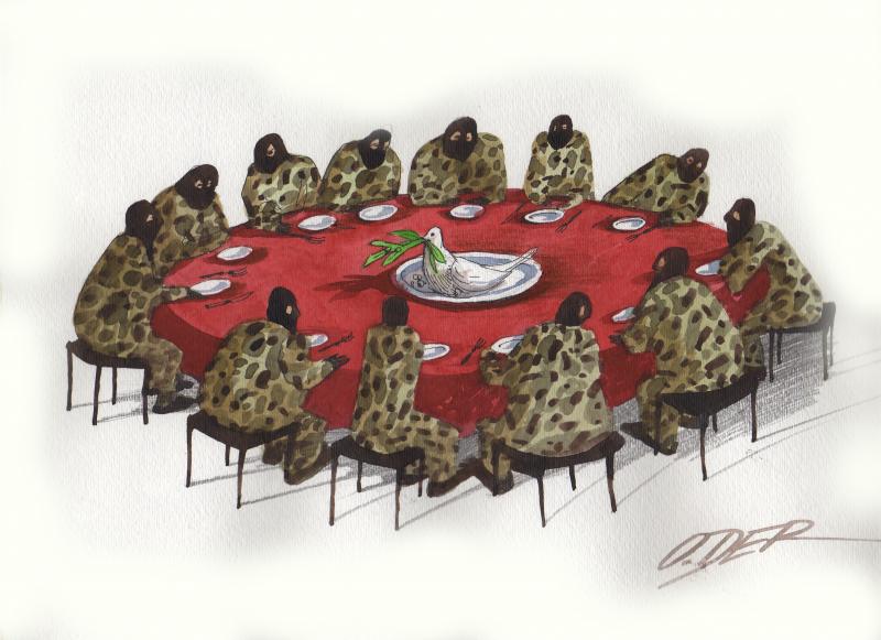 Cartoon about peace