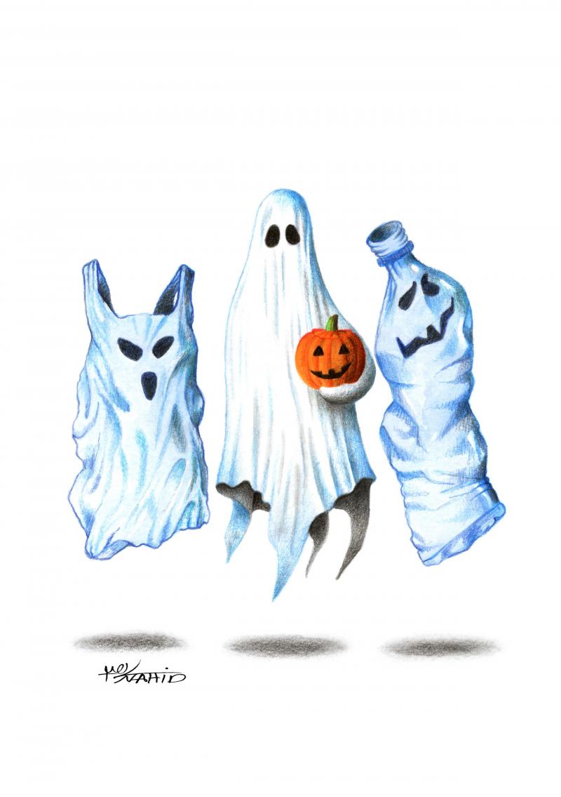 Eco-Ghosts Are Coming to Town, The Scariest Thing This Halloween Is Plastic Pollution!