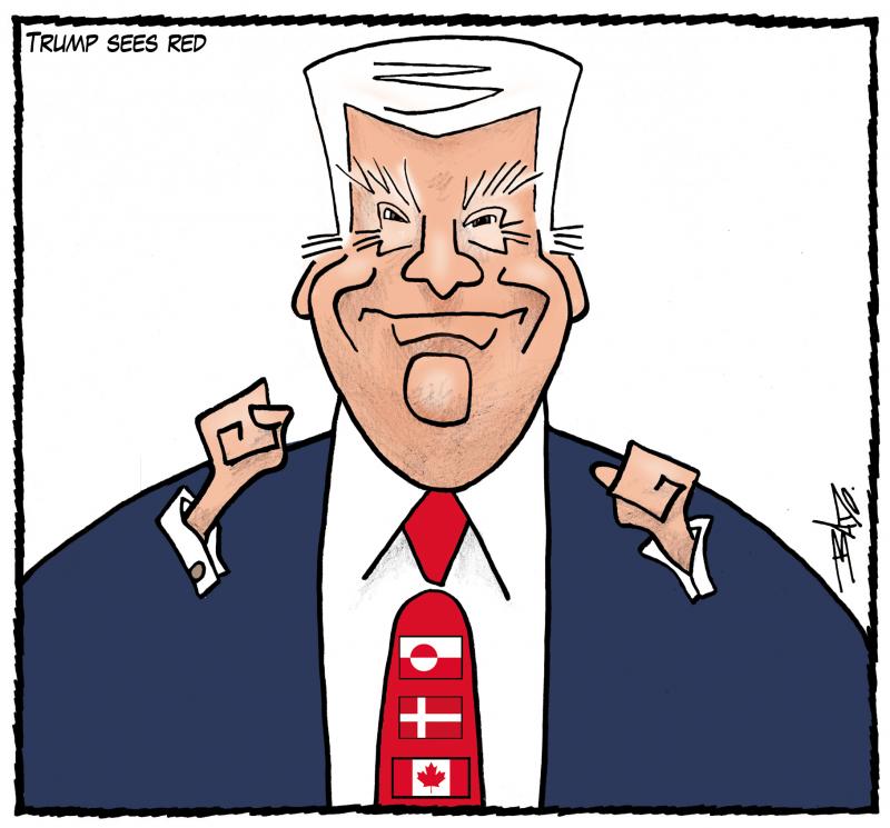 Donald Trump has eyes on Greenland and Canada.