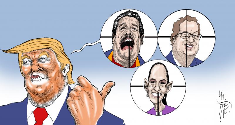 Trump has declared that he will take action against "drug cartels" in Venezuela, Colombia and México.