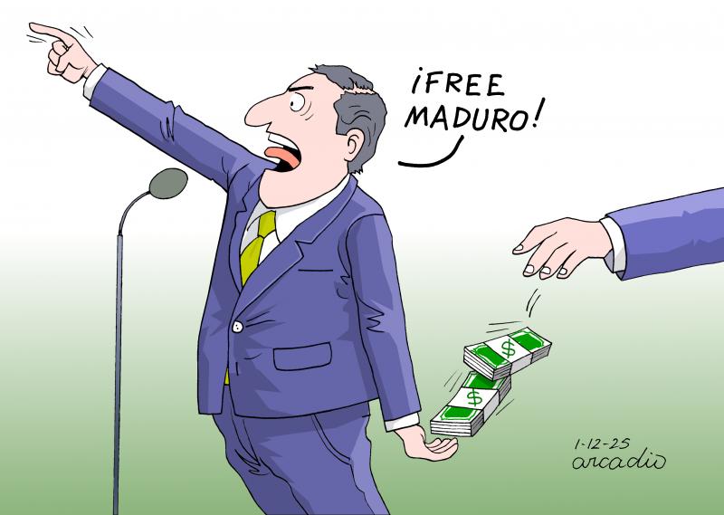 Backing Maduro for dirty money.