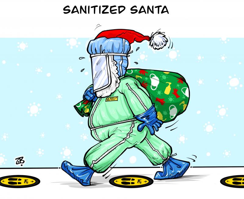 Sanitized Santa