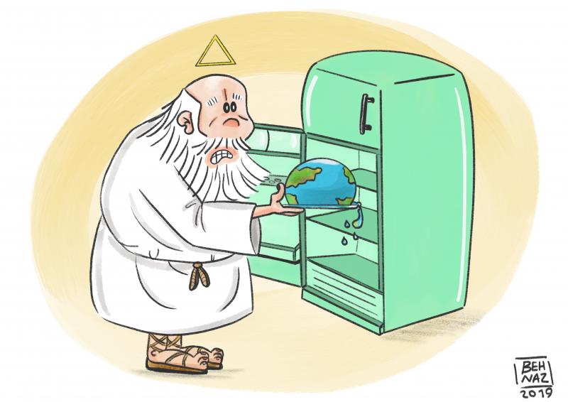 God put globe in refrigerator 