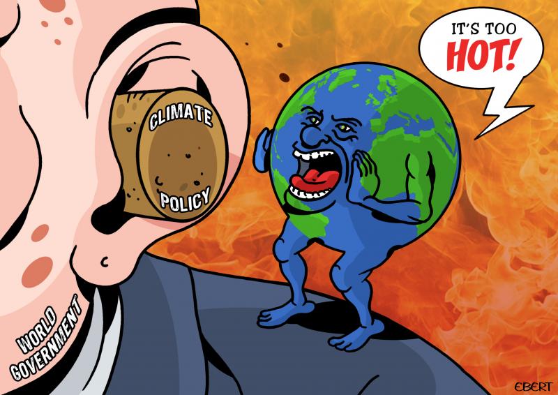 Cartoon about climate change