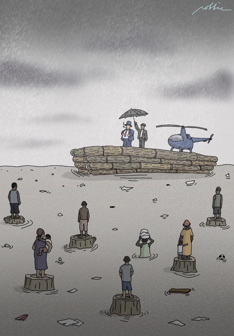 The rich build their empire at the expense of the poor