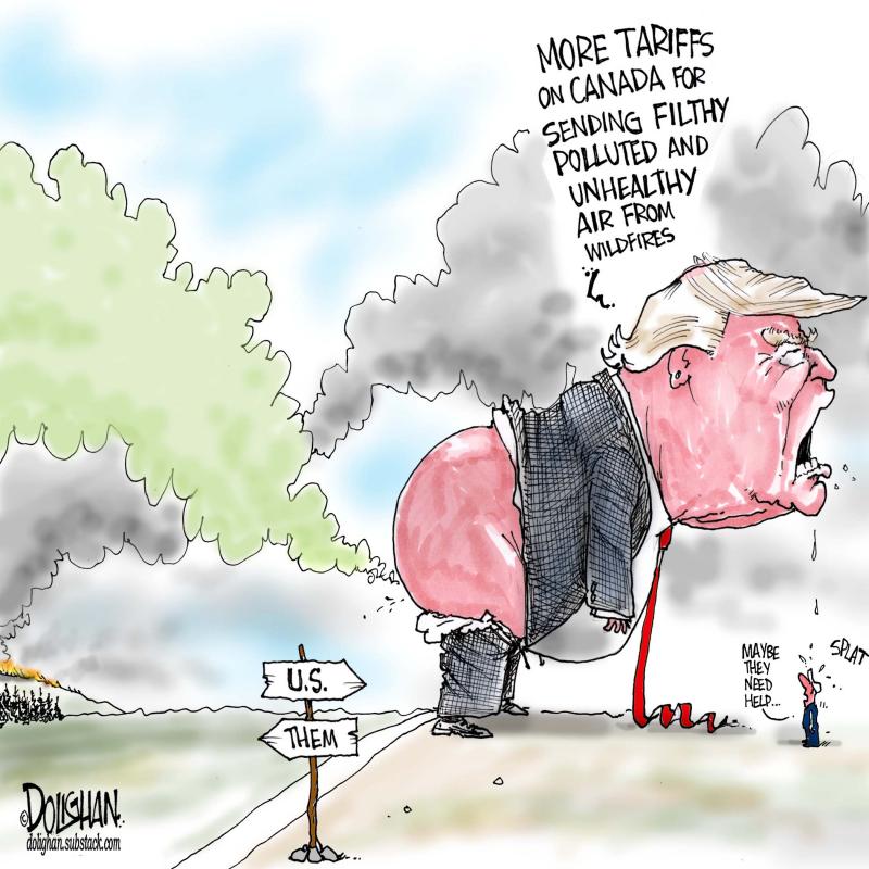Trump responds to Canadian wildfire smoke