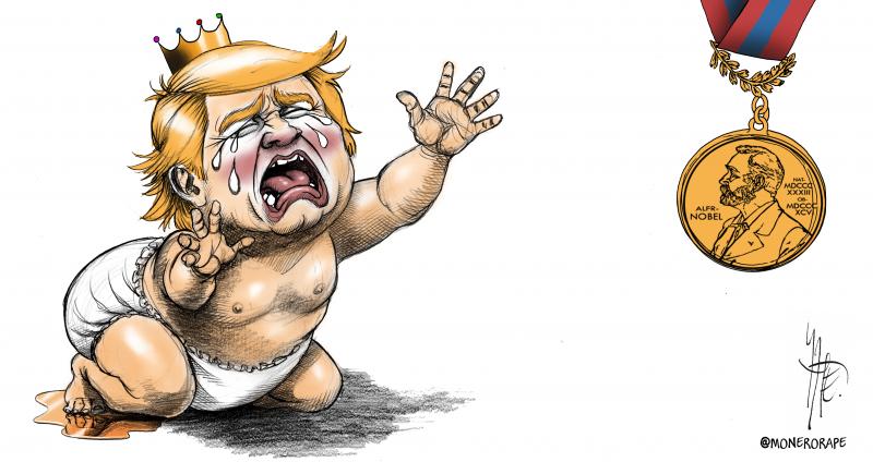 Trump has shown the temperament of a capricious and tantrum-throwing baby with the Nobel Prize and Greenland issue.
