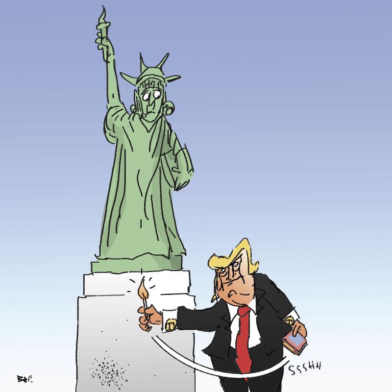 A Donald Trump, without rights.