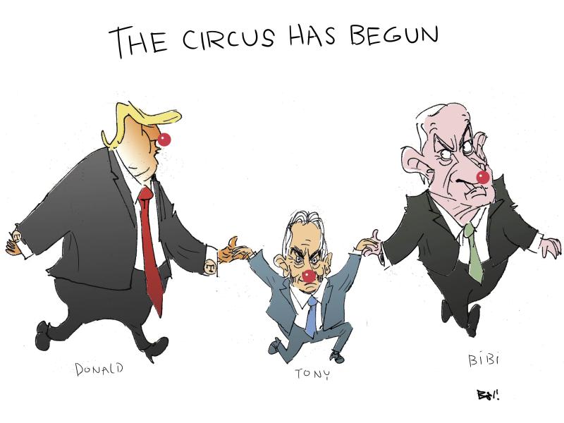 Donald Trump Administration, US, Netanyahu, Israel, Tony Blair, England, Peace Trio?, Gaza, Destroyed, Shattered, Deaths, Famine, Genocide.