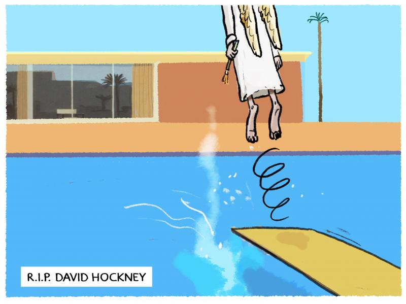 Bigger splash RIP David Hockney
