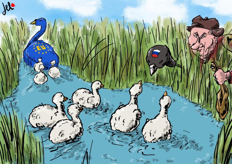 putin russia europe influence del rosso cartoon
