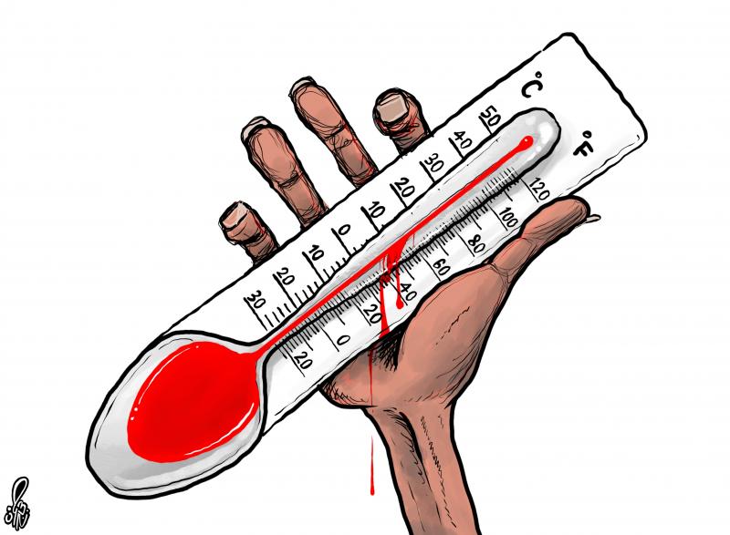 Heat wave in gaza