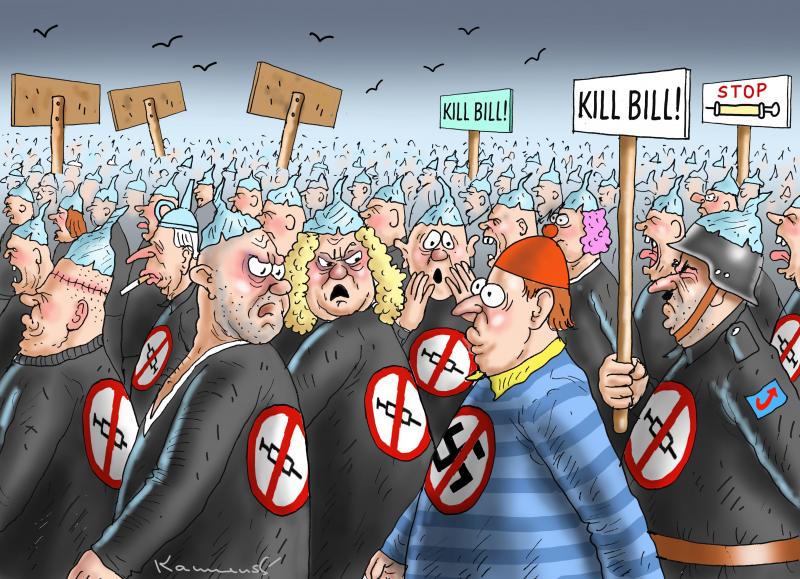 ANTI VAXXER PROTEST