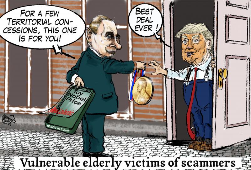 Trump will most likely be played by Putin.