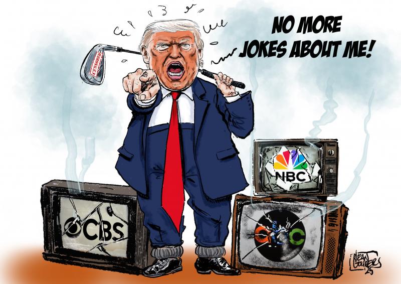 Trump hates humour