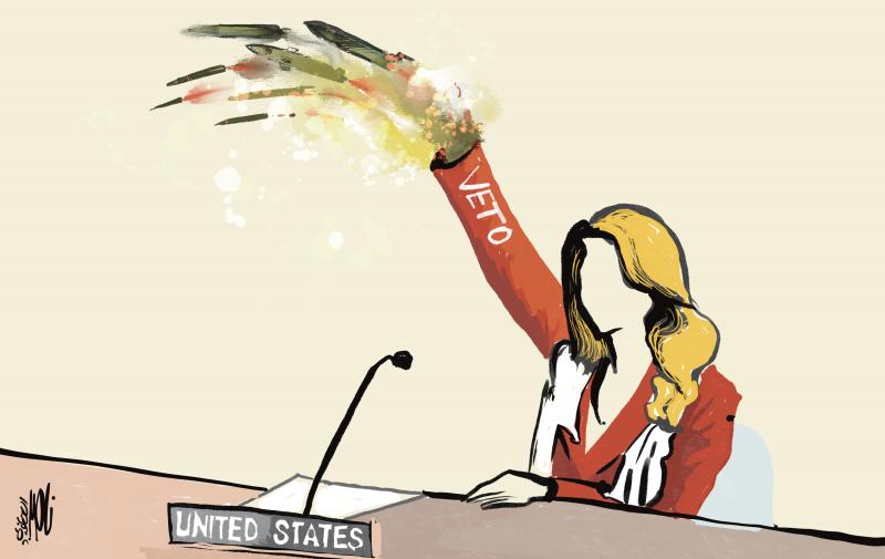US casts 6th veto at United Nations over war in Gaza