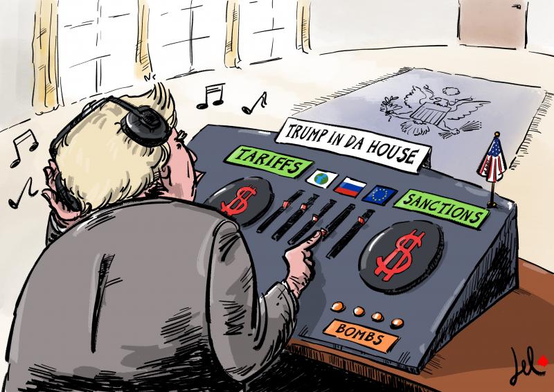 trump sanctions tariffs bombs del rosso
