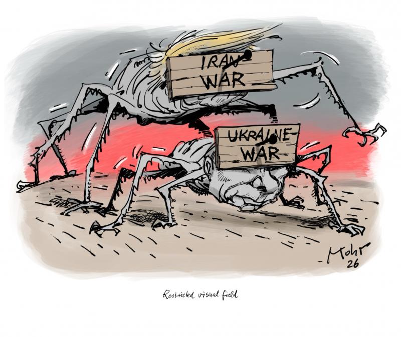 Putin and Trump as warrior-insects