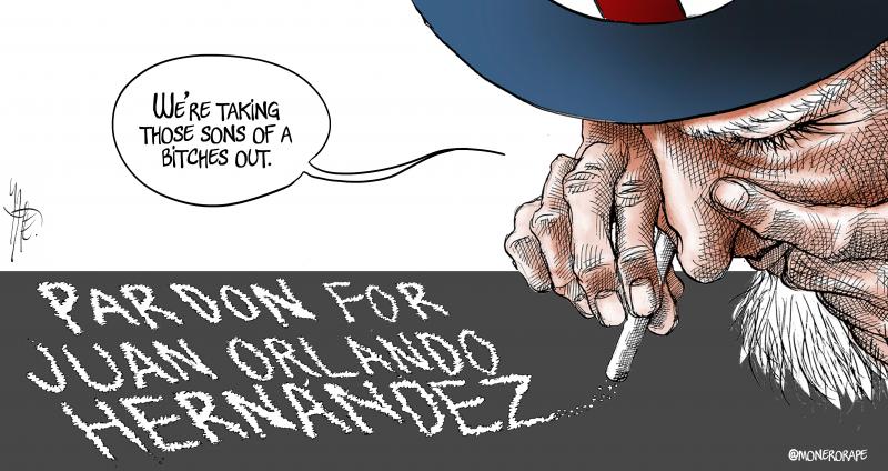 Trump threatens to invade Venezuela under the pretext of fighting drug terrorism while releasing a convicted dangerous Honduran drug trafficker.