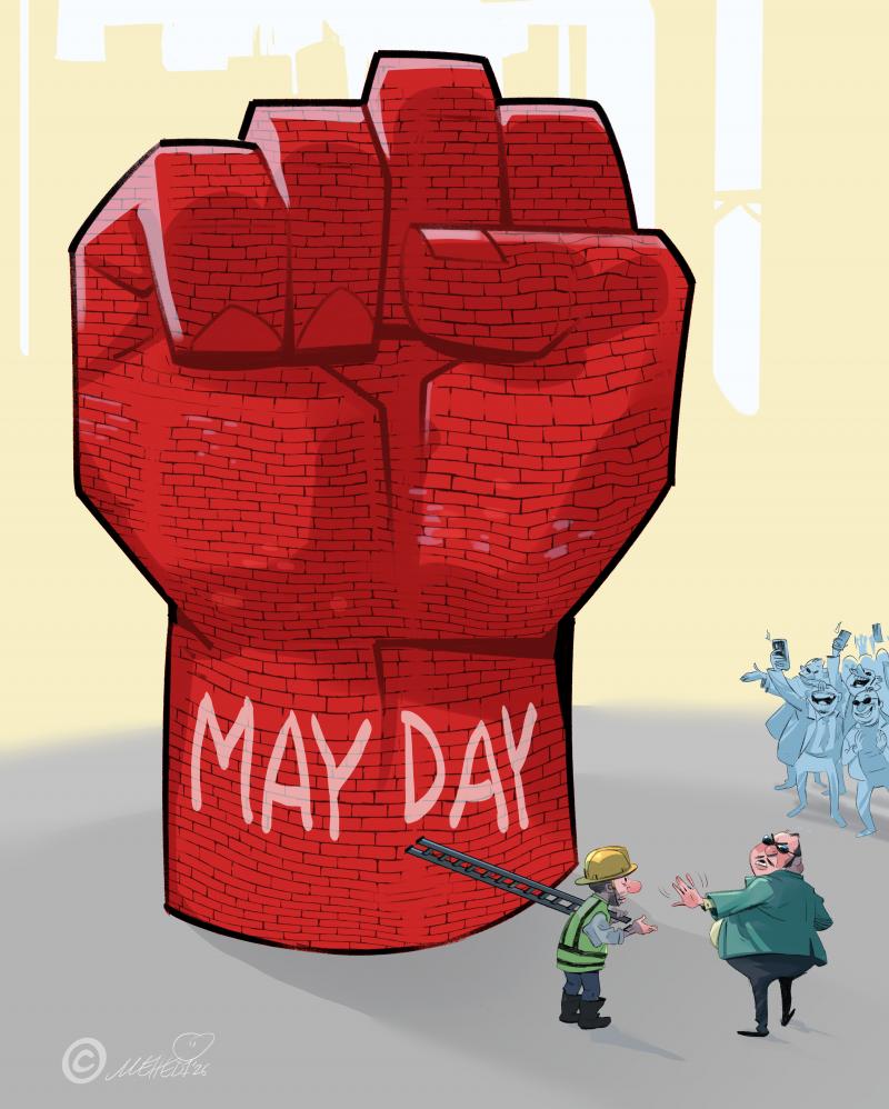 A May day Cartoon I dreaw only for Carton Movement.