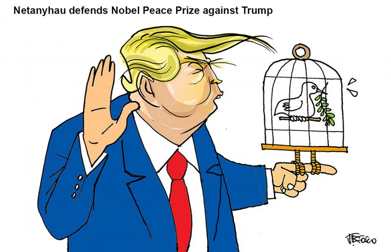 Netanyhau defends Nobel Peace Prize against Trump