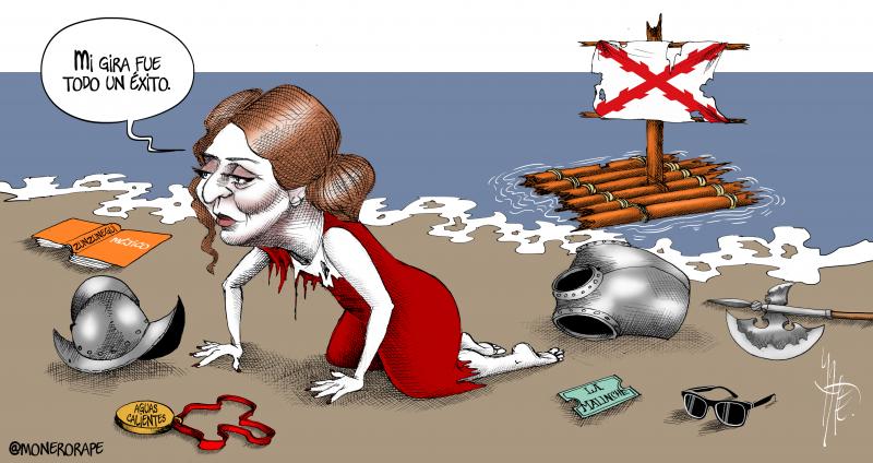 Isabel Díaz Ayuso regresa a España después de hacer el ridículo queriendo impulsar ideología imperialista.