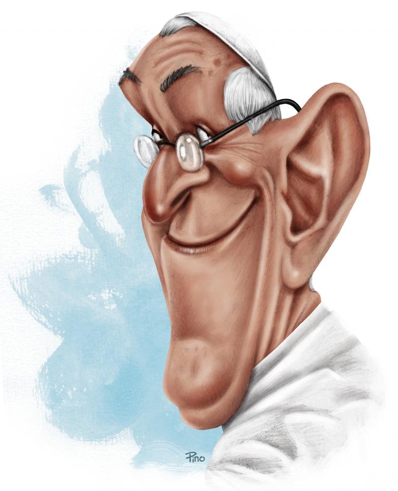 pope francis cartoon