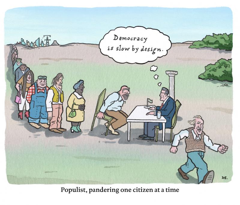 Populist, pandering one citizen at a time