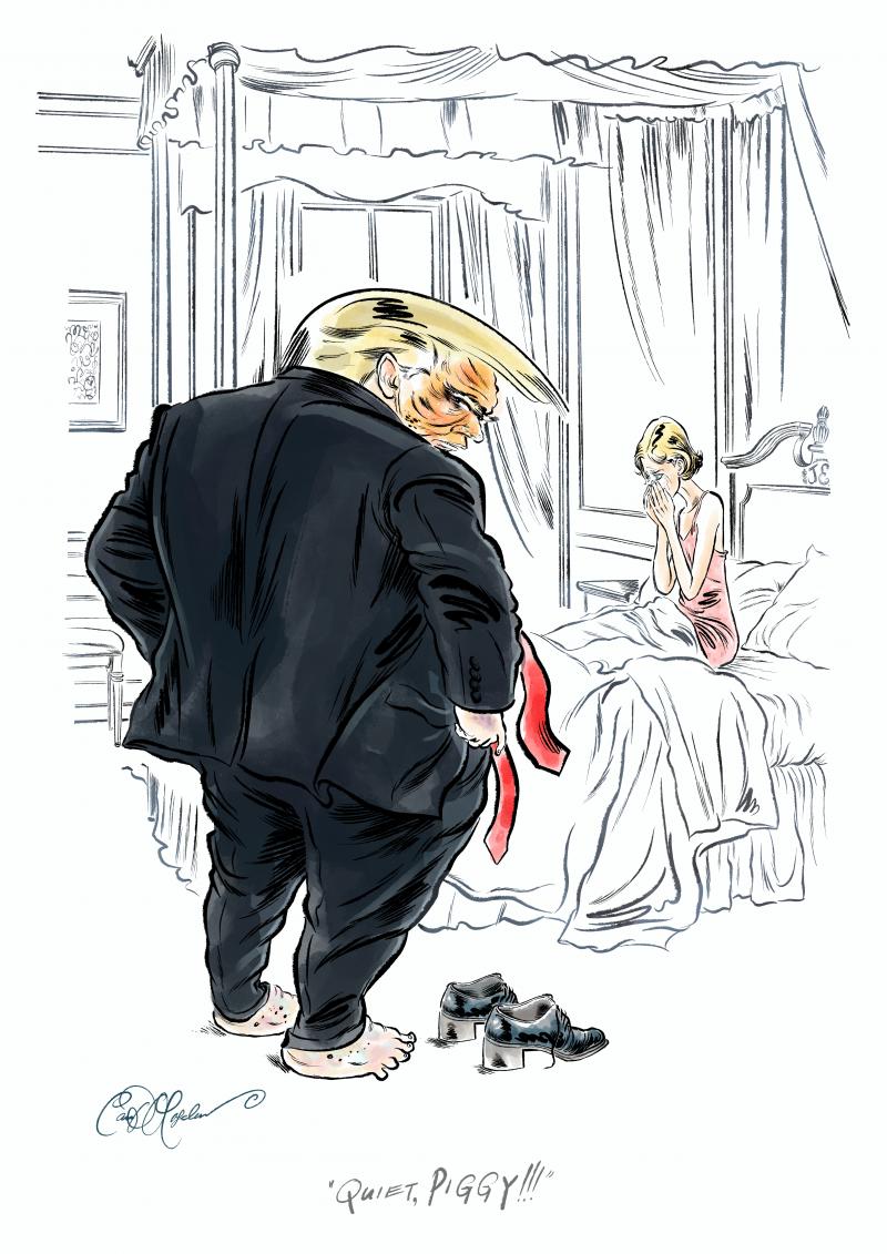 "Quiet, Piggy!" - Make no mistake, we are ALL the "piggy" in this scenario.