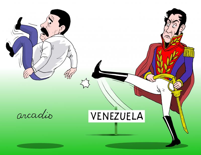 The narcoterrorist Maduro.