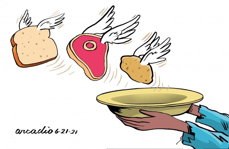 Poor countries suffer hunger.