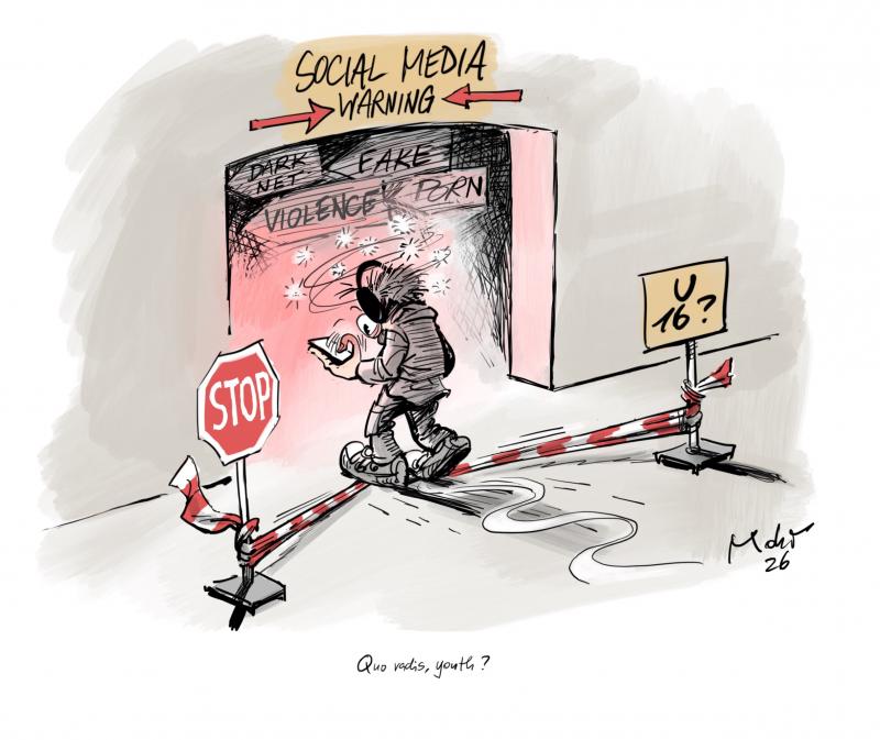 Dangerous contents in social media for the scrolling youth