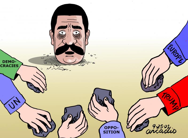 Maduro almost out.