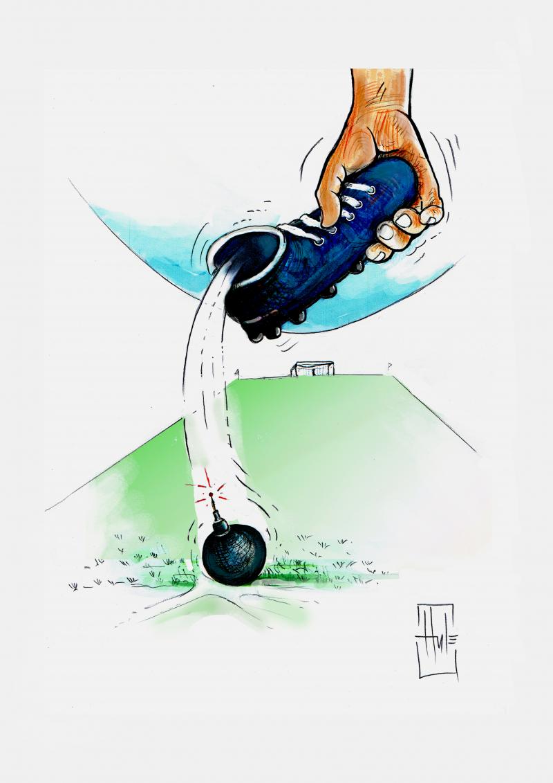 Terror on the pitch