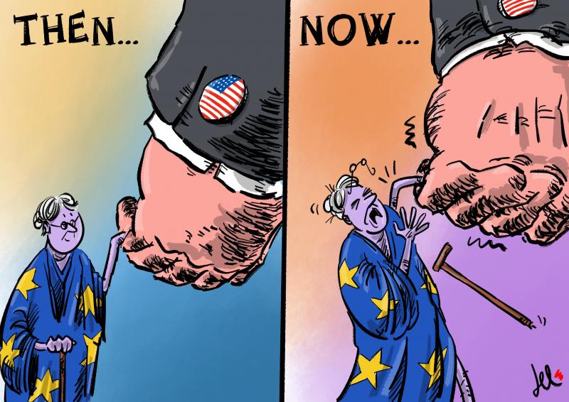 cartoon about relationship europe usa del rosso