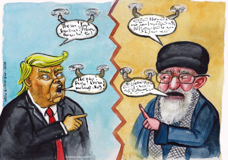 Trump and Ali Khamenei exchange threats in the form of verbal drones.