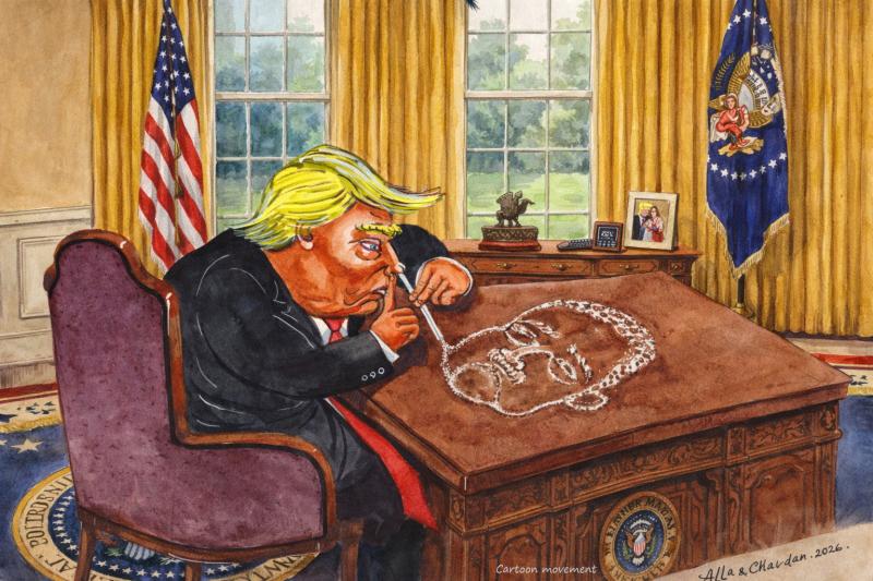 Trump snorts cocaine in the Oval Office