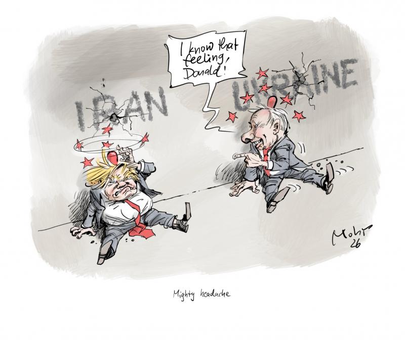 Trump and Putin each with a bump.