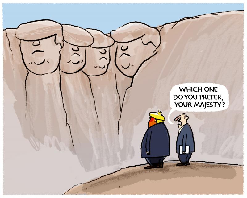 Trumps at the Mount Rushmore