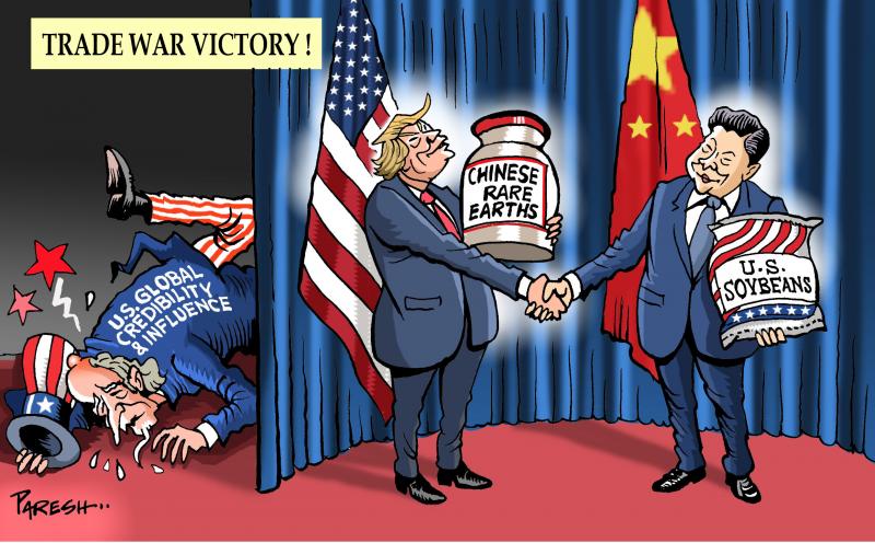 Trump and Xi trade war victory